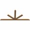 Ekena Millwork Saratoga Timber Gable Bracket, Western Red Cedar, 72"W x 33"H x 1 1/2"D x 3 1/2"F, 11/12 Pitch GBW072X33X0204SAR00SWR - alternate 4